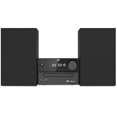 Bild av JVC UX C25DAB Micro HiFi system med CD, USB, Bluetooth, DAB+, FM RDS, linjein och IR fjärrkontroll, svart