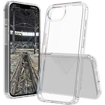 Bild av JT Berlin Pankow Clear Case kompatibelt med Apple iPhone 16e transparent (stötabsorberande, trådlös laddning Qi kompatibel, reptålig, anti fingeravtryck)
