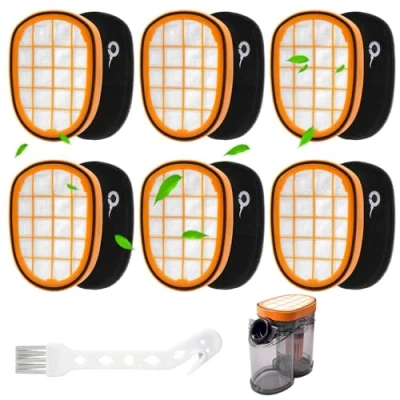 Bild av Inwee 6 filter för Philips SpeedPro Max Aqua Plus dammsugare FC5005/01 Ersättningsfiltertillbehör FC6812 FC6813 FC6822 FC6823 FC6826 XC7042/01 Ersättningsfilter