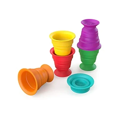 Bild av Baby Einstein Stack &amp; Squish Cups Aktivitetsleksak, Flerfärgad