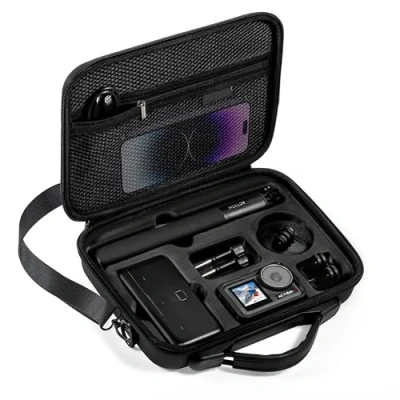Bild av Tomat Action 5 Pro bärväska, bärbar förvaringsväska för DJI Osmo Pro/Action 4/Action 3 tillbehör, Svart02, Kompakt