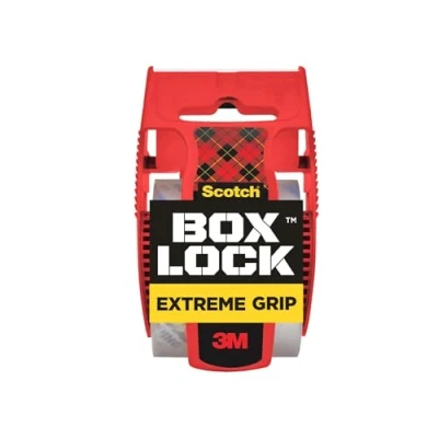 Bild av Scotch Box Lock förpackningstejp 1 rulle, 48 mm x 20,3 m stark frakt och perfekt för förpackning av paket kartonger