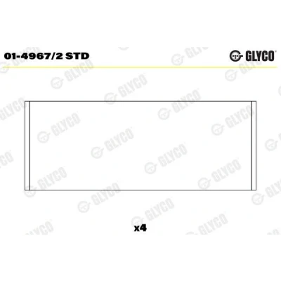 Bild av Vevstakslager GLYCO 01 4967/2 STD