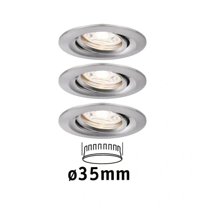 Bild av Paulmann Nova mini LED inbyggnadsspot 3 pack järn