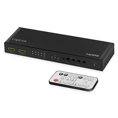 Bild av LogiLink HD0049 HDMI matrisswitch, 4 x 2 portar, 4K/60 Hz, skala