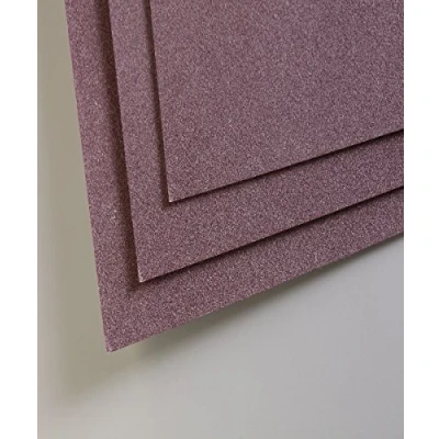 Bild av Clairefontaine Ref 96167C Pastelmatta kortark (paket med 5 ark) 360 gsm kort 50 x 70 cm vinröd färg speciellt formulerad för användning pasteller