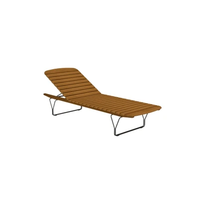 Bild av HOUE MOLO Sunbed Solstol Black Metal H:34,5 x W:69 L:200 cm