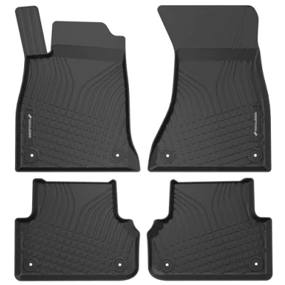 Bild av WALSER 100071 Set med golvmatta TPE (termoelastisk elastomer) svart AUDI: A4 B9 Avant