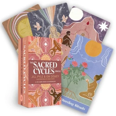 Bild av The Sacred Cycles Oracle: A 50 Card Deck and Guidebook