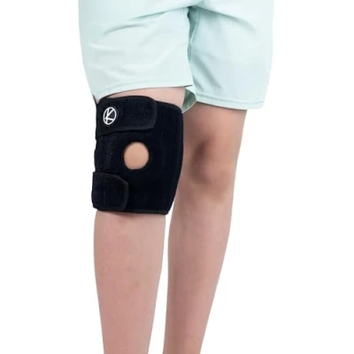 Bild av KARM knäskydd för Barn knäsmärtstöd Osgood Schlatter ungdomar, MCL, sport, menisktår. knästöd barn. pojkar, flickor (svart)