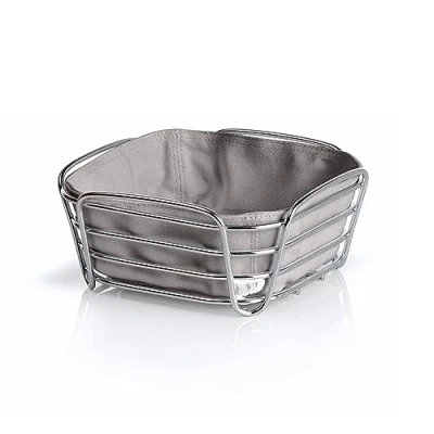 Bild av blomus 63667 brödkorg Delara 20 x 10 cm i taupe, rostfritt stål