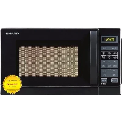 Bild av SHARP R 642 BKW Mikrovågsugn, 2200 W, Svart, 20 L