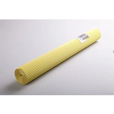 Bild av Clairefontaine Ref 451015C Maildor korrugerad kartongrulle (enkel rulle) 2 x 0,70 m storlek, 175 gsm bräda, lämplig för att göra 3D skapelser citrongul