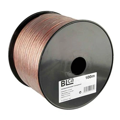 Bild av BLca högtalarkabel CCA kopparhögtalare kabel för HiFi eller billjud AWG 14 roll 100 m 2 x 2,5 mm²
