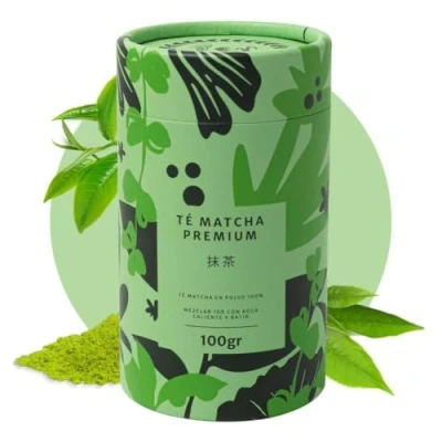 Bild av Matchaflix 100% Premium Matcha Te i Pulverform för 3 Månader Grönt av Kulinär Kvalitet (100g)