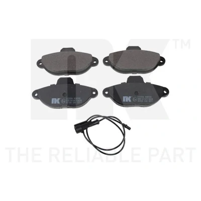 Bild av NK 222334 Jeu de plaquettes frein contact signal d&#039;usure exclu avec tôle anti bruit accessoires FIAT: Panda II 5 portes