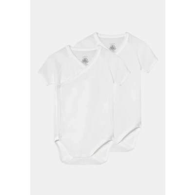 Bild av Petit Bateau unisex baby kortärmad body för nyfödda (2 pack), Variant 1, 3 månader