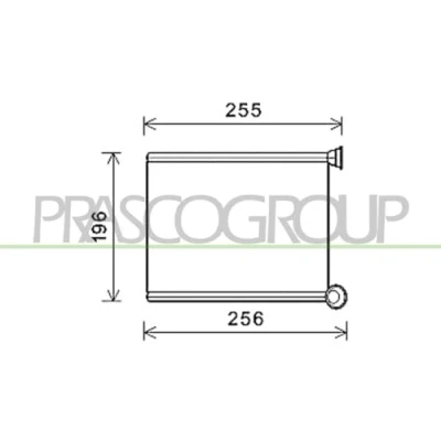 Bild av PRASCO CI705H001 Radiateur De Chauffage PEUGEOT: 308 I 3/5 portes, SW, CC, CITROËN: C3 Picasso