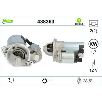 Bild av Startmotor VALEO 438363