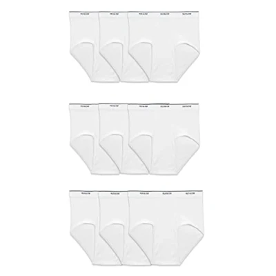 Bild av Fruit of the Loom Basic vita trosor multipack (paket med 9), 9 pack vit, XL