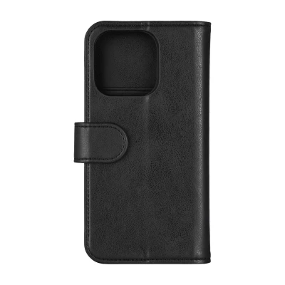 Bild av Essentials iPhone 16 Pro PU wallet, recycled, 3 cards Black