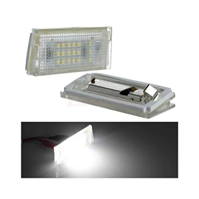 Bild av GOFORJUMP 2 st LED bil registreringsskylt ljus registreringsnummer platta lampor för B/MW mini Cooper ONE R50 cabriolet R52 S R53 vit
