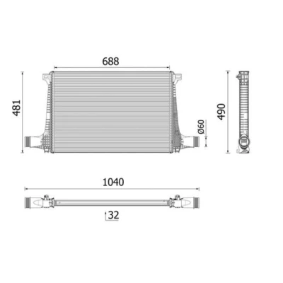 Bild av Laddluftkylare MAHLE ORIGINAL CI 711 000P