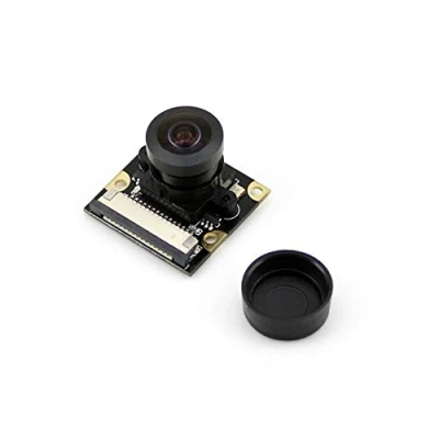 Bild av Waveshare Camera Module Kit 1080p Fisheye Lens Wider Field of View for Any Version Raspberry Pi