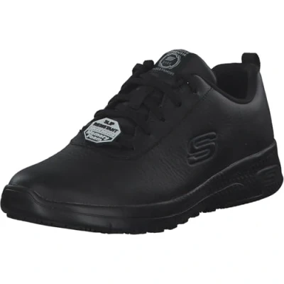 Bild av Skechers Marsing Gmina matservicesko för kvinnor, Svart Prime Asien läder, 37.5 EU