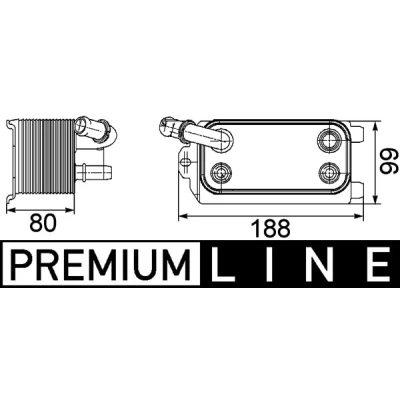 Bild av Oljekylare, automatisk transmission MAHLE CLC 72 000P