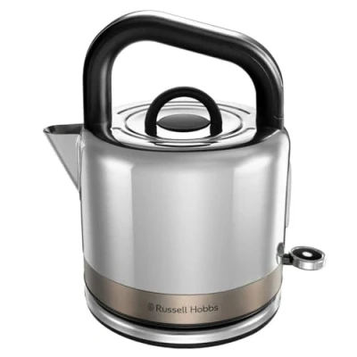 Bild av Russell Hobbs Distinctions Vattenkokare, 1,5 L i rostfritt stål, snabbkokningsfunktion, 360 bas, perfekt hällpip, vattennivåindikator, torrkokningsskydd, 26422 70