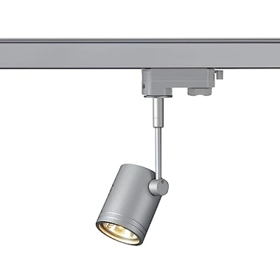 Bild av SLV 3 fas BIMA 1, LED spotlight, tak, spårsystem, interiörbelysning/GU10 50 W grå, aluminium,