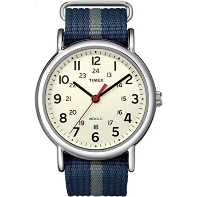 Bild av Timex Weekender 38 mm klocka, blå/grå, En storlek, klocka