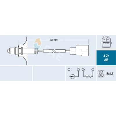 Bild av FAE 75620 Sonde lambda TOYOTA: iQ