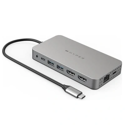 Bild av Hyper Drive Dual HDMI 10 i 1 Travel Dock för MacBook