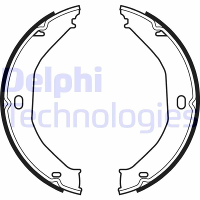 Bild av DELPHI LS2078 Mâchoires De Frein à Main JEEP: Cherokee III, Grand 2, I
