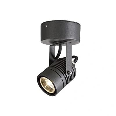 Bild av SLV Väggbygglampa LED SPOT SP/belysning för väggar, vägar, ingångar, belysning utomhus, trädgårdslampa/IP55 3 000 K 6,0 W 400 lm antracit, 1004649