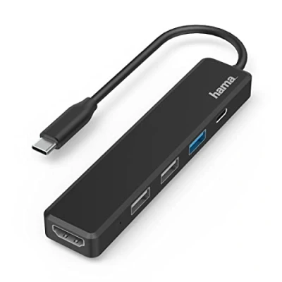 Bild av Hama USB Type C 3.2 Gen 1/3 A hubb, 1 x port, HDMI 4K Ultra HD