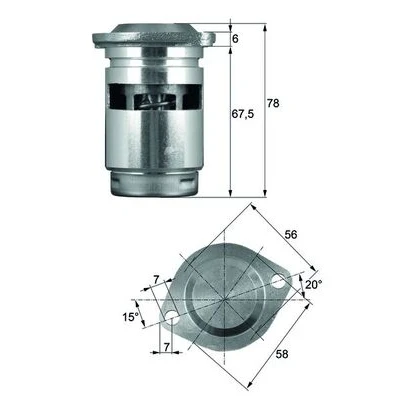 Bild av MAHLE ORIGINAL TO 1 83 Thermostat, refroidissement d&#039;huile