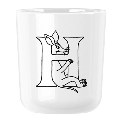 Bild av Rig Tig kopp Moomin ABC H, mugg med bokstav, plast, vit, 200 ml, Z00706 H