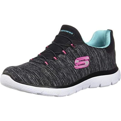 Bild av Skechers Summits quick getaway dam Sneaker ,Svart ljus blå klb ,39 EU
