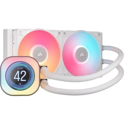 Bild av Corsair iCUE LINK TITAN 240 RX LCD White CPU Vattenkylare Max 36 dBA