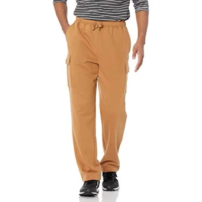 Bild av Amazon Essentials Herr cargo fleece sweatpants ljusbrun, X Large