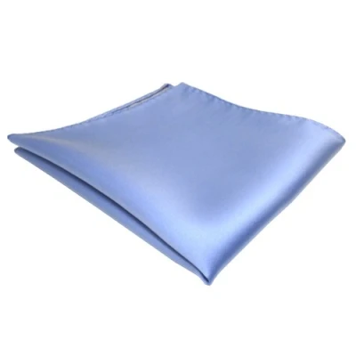 Bild av TigerTie Designer näsduk i enfärgad kavalihandduk pochette storlek 30 x cm, Blå ljusblå, Einstecktuchgröße: ca. Länge Breite cm
