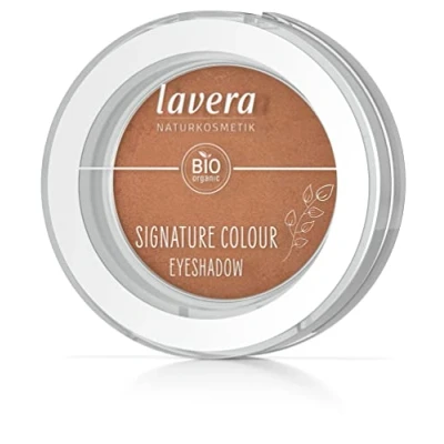Bild av lavera Signature Colour Eyeshadow Burnt Aprikos 04 orange ekologisk mandelolja &amp; E vitamin vegansk matt intensiv färgbehandling (1 styck), 1,8 gram