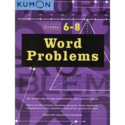 Bild av Word Problems Grades 6 8 (Kumon Math Workbooks): Workbook 1