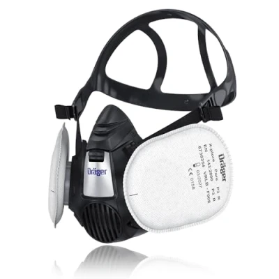 Bild av Dräger X plore 3500 Halvmaskset för hantverkare inkl. Pure P3 partikelfilter Storlekar S/M/L Mot fint damm/partiklar Storlek L