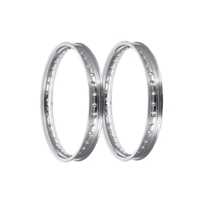 Bild av Set: 2 x fälg 1,5 16 tum polerad aluminiumfälg för Simson S50, S51, KR51 Schwalbe, SR4