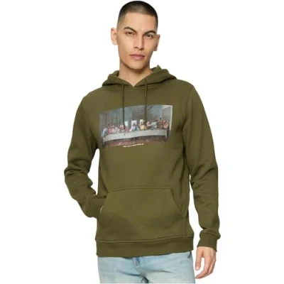 Bild av Mister Tee CAN&#039;T HANG WITH US Luvtröja, Storlek: XL, Olive