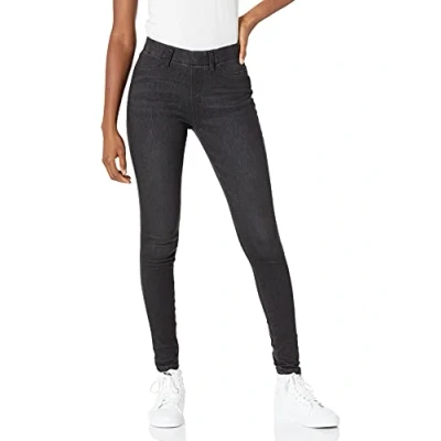 Bild av Amazon Essentials dam pull on stickad jegging (finns i plusstorlek), tvättad grå, stor kort